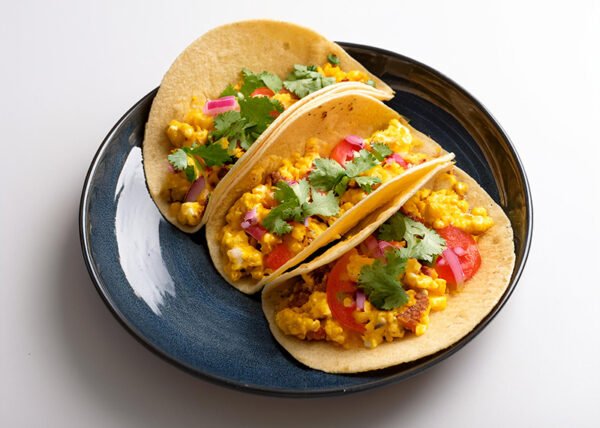 3 Tacos Spicy Chorizo With Eggs